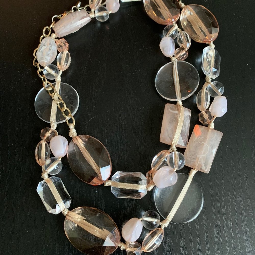 Loft Beaded Ribbon Necklace - Picture 3 of 7